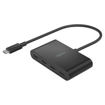 belkin 貝爾金 USB C to USB C 4孔 集線器 AVC018btBK  黑色  1個