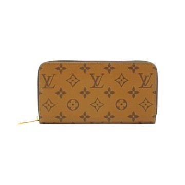 二手品 Louis Vuitton LV 路易威登 帆布拉鏈長夾(M82444-咖)
