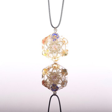 【聖誕飾品】白水晶七脈輪項鍊/鑰匙圈-脈輪平衡、冥想、紅瑪瑙