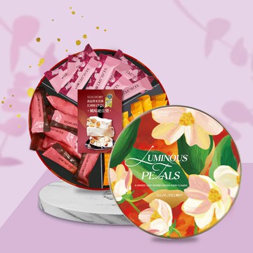 【糖村】光韻鐵盒 LT603 (太妃牛軋糖10入+法式牛軋糖10入+蔓越莓多多牛軋糖10入)(預購10個工作天)