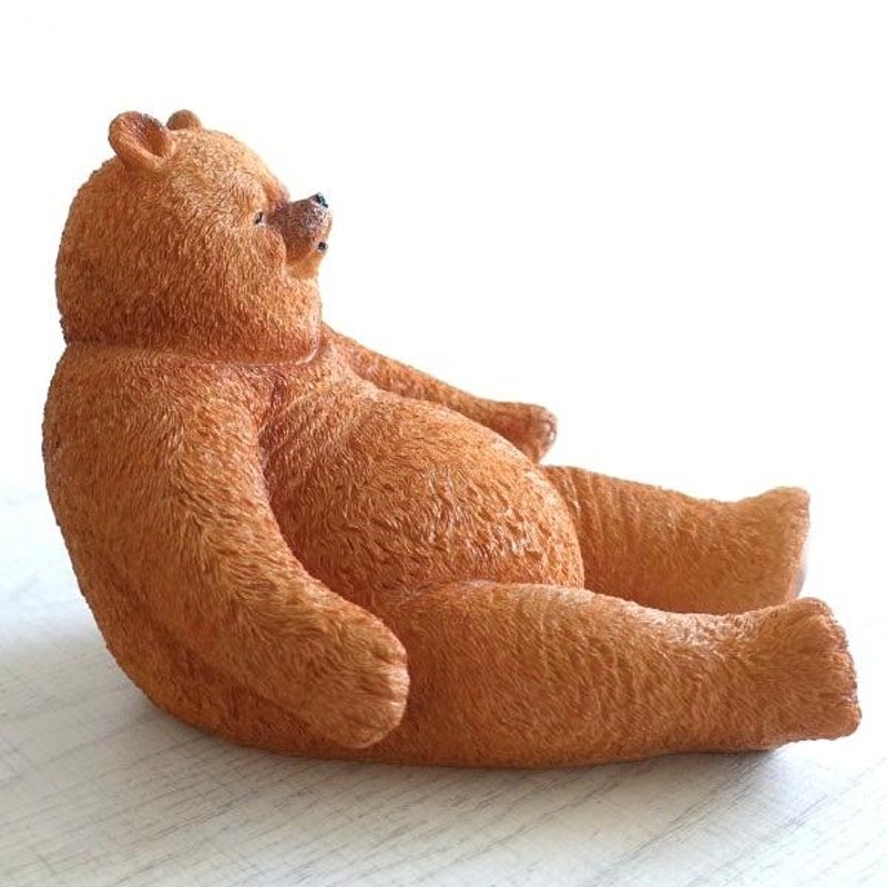 大人可愛い ダッドベア 置物 おしゃれ オブジェ DAD BEAR くま 熊 インテリア 雑貨 かわいい 可愛い ガーデン オーナメント 飾り レジン  癒し インスタ映え | LINEブランドカタログ