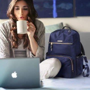 蒂諾琪雙肩包女包牛津布防水電腦背包大容量旅行包高級感學生書包