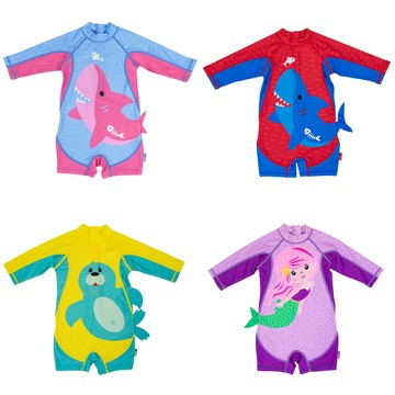 【ZOOCCHiNi】連身泳裝/泳衣-美人魚/海豹/鯊魚蘇菲/鯊魚寶寶(4款可選)