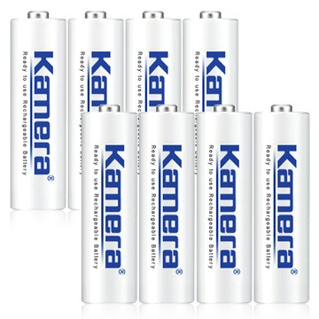 Kamera 2200mAh 3號低自放充電電池-4入 AA鎳氫充電電池  無記憶效應 附收納盒