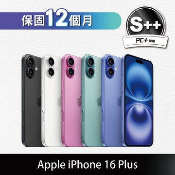 【PC+福利品】 iPhone 16 Plus 512GB (S++) 白色