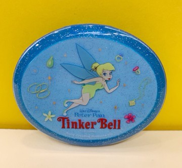 【震撼精品百貨】Thinker Bell_彼得潘小精靈小叮噹~橢園鏡付梳子-藍88495