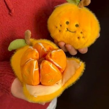 ✨台灣出貨 砂糖橘吊飾 可剝橘子掛件 拜年橘子 橘子掛件 橘子鑰匙扣 橘子鑰匙扣 毛絨掛件 砂糖橘 包包掛件 鑰匙圈