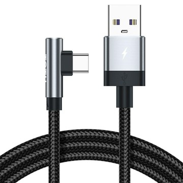 TOTU Type-C快充線充電線傳輸線編織閃充線 彎頭 QC4.0 極速 2M