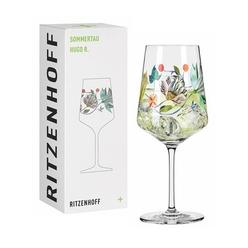 【WUZ屋子】德國 RITZENHOFF+ Summer Dew 夏露系列高腳水晶杯-求愛蜂鳥