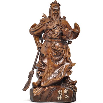 招財關公擺件供奉神像關羽武財神關二爺財神爺樹脂佛像裝飾工藝品