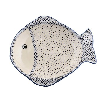 波蘭陶 波蘭陶 純淨物語系列 魚形深盤 25cm