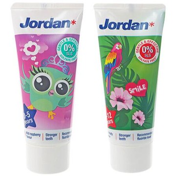 挪威 Jordan 清新水果味兒童牙膏(50ml)『STYLISH MONITOR』圖案隨機出貨 D071519