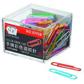 手牌 SDI 0795E 特大彩色迴紋針 50mmx150入
