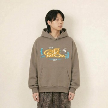 [Simon.co] SIMON MADE Y2K 草寫字體 連帽 長袖 上衣 帽TEE 男生上衣 秋冬男裝