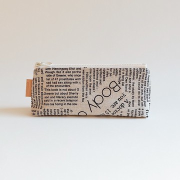 手工製作GOOD NEWS英文郵報圖樣筆袋