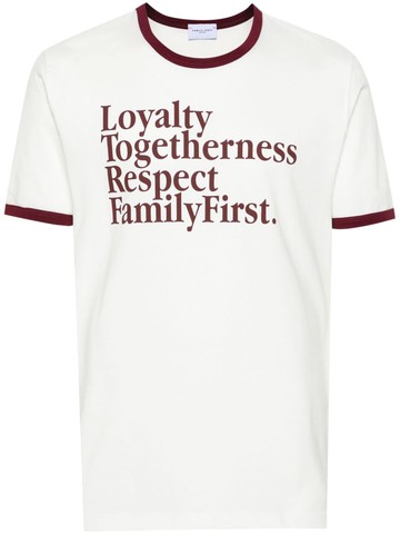 Family First - LTRF slogan-print T-shirt - men - Cotton - L - White