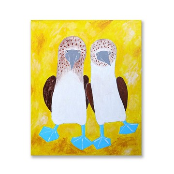 原畫  ∣  一生的愛藍腳鰹鳥