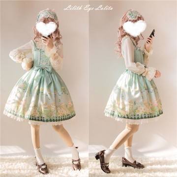 【清倉特價】肥啾與雞蛋花·原創正版 清新 Lolita連衣裙JSK