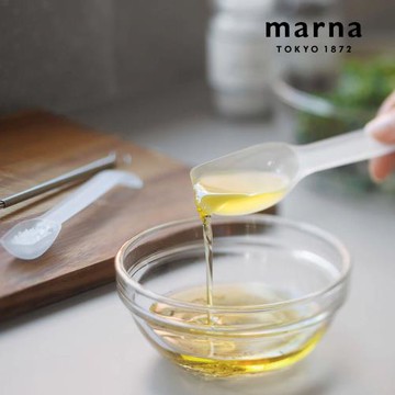 【日本 MARNA】日本製TPX材質防沾黏計量調味匙2入/組(原廠總代理)
