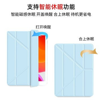 透明變形帶筆槽 智能休眠皮套 保護套 保護殼 適用iPad Air5 Air4 10 9 8 7 6 pro mini6