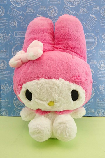 【震撼精品百貨】My Melody 美樂蒂 絨毛玩偶 粉白點 蝴蝶結 震撼日式精品百貨
