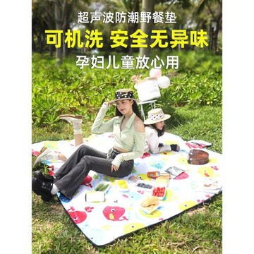 野餐墊秋游防潮墊便攜防水草野餐布戶外郊游野炊地墊子加厚ins風