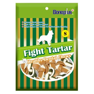 Boneplus 綜合雙色潔牙骨結平裝包 S  綜合  1個  100g