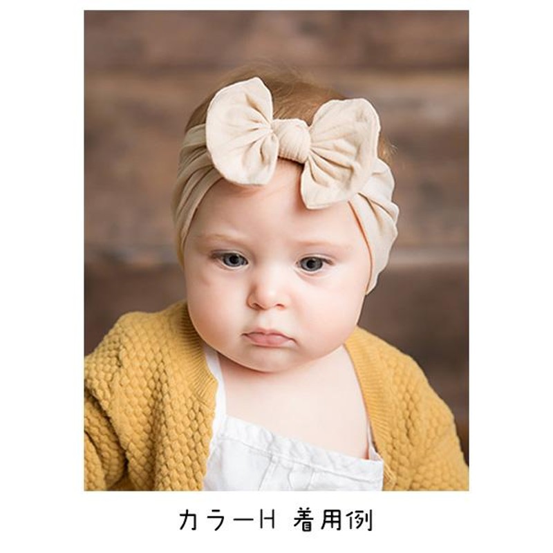 ヘアバンド ベビー 赤ちゃんヘアバンド ターバン 2枚 ピンク 0歳 1歳 2