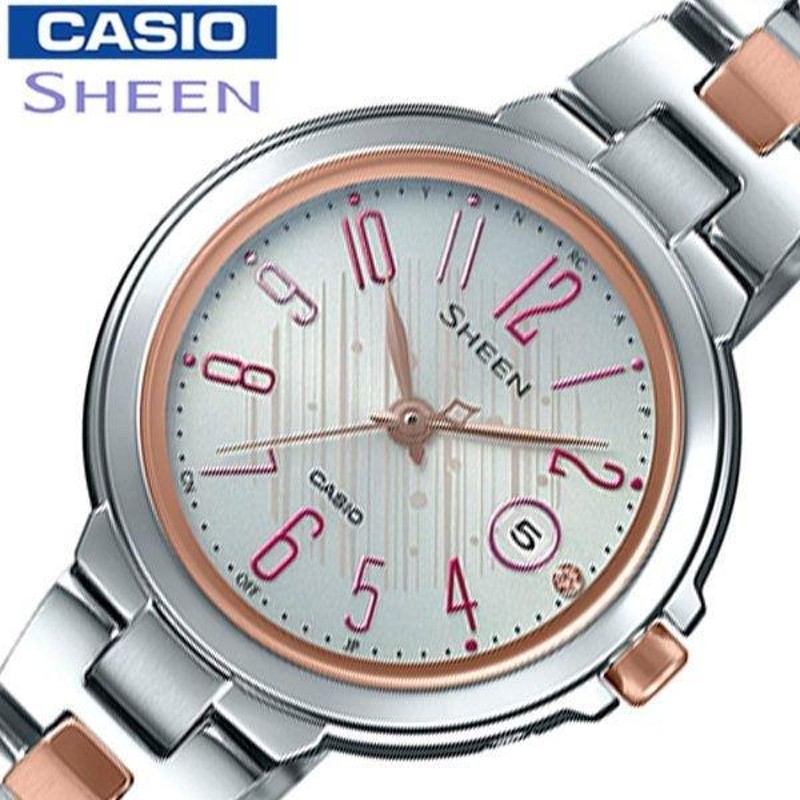 カシオ シーン ソーラー電波 時計 CASIO SHEEN 腕時計 Radio Controlled Model レディース ホワイト SHW- 5100DSG-7AJF 人気 おすすめ 流行 ブランド | LINEショッピング