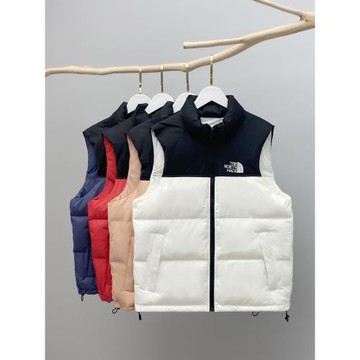 2025秋冬新款加厚羽絨馬甲女短款立領休閑寬松拼色女士背心外套