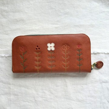 【PREMIUM】" LIFE " 刺繡長夾/[Piece 26L]