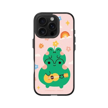 iPhone 16 Pro Clear 酷墨灰 - Niniwanted - Frogs Ukulele