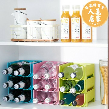 飲料收納盒/冰箱收納盒 冰箱飲料收納神器啤酒盒易拉罐可疊加冷藏收納架廚房瓶罐整理架子