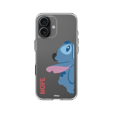 iPhone 17 Clear Case（相機按鈕） 透明 - 迪士尼-史迪奇 Disney Stitch - 史迪奇 - 哼 NOPE