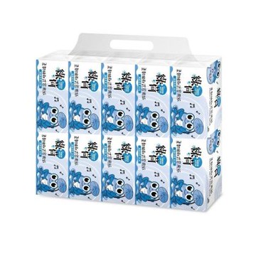 綠荷柔韌抽取式花紋家用紙100抽X100包/箱X2