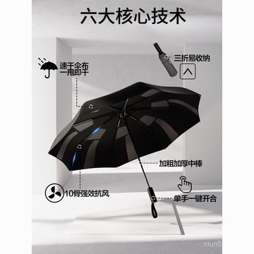🔥臺灣出貨🔥古尚古雨傘記憶折疊傘免疊秒收雨傘全自動免折傘大號速幹傘自動傘 JSAE