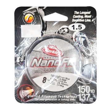 Berkley 貝克力 NanoFil 奈晶線 釣線 編織線 PE線 1.5號 NF1508-CM  137m  冰晶白  1捲