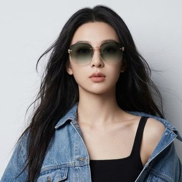 【GUCCI 古馳】方形無框抗UV太陽眼鏡(GG2229SA-005)