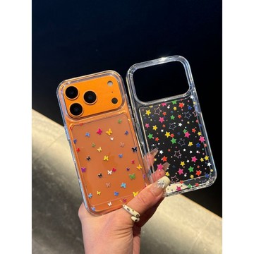 滿99免運隔日達🌟 星星小蝴蝶 適用iphone18创意 17 pro max手機殼16韓系15可愛14簡約13防摔殼