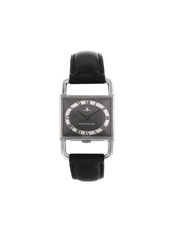Jaeger-LeCoultre - 1970 pre-owned Etrier 23mm - unisex - Leather/stainless steel/glass - One Size - Grey