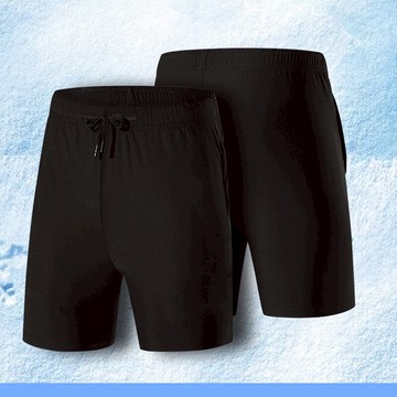 運動短褲男冰絲速干跑步健身潮休閑五分寬松籃球訓練大碼沙灘褲夏