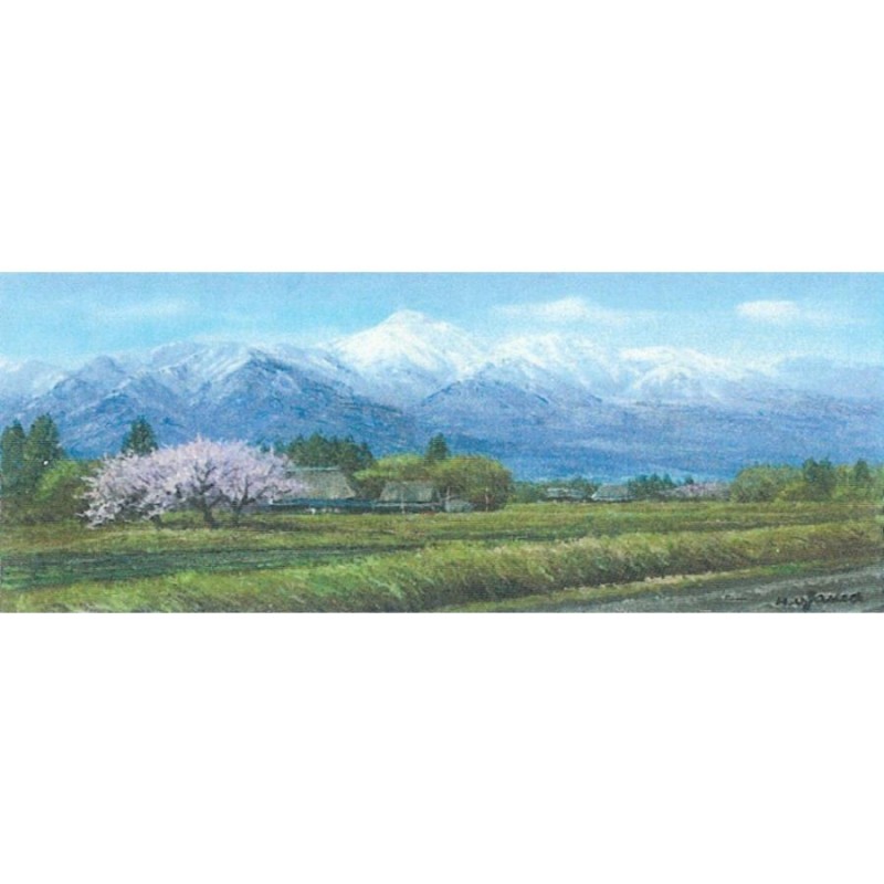 絵画 油彩 広瀬和之 白馬岳 ＷＦ６ 油絵キャンパス作品-anpe.bj