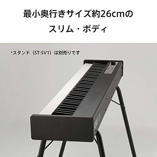 KORG コルグ D1 電子ピアノ 88鍵盤 ダンパーペダル、譜面立て付属 同音連打可能 ブラック