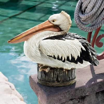 ポリレジン製 ガーデン彫像 動物 鳥 二匹で並んでいるペリカンの像