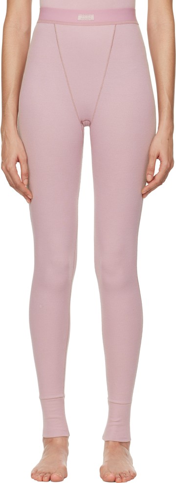SKIMS 紫色 Cotton Rib 紧身裤