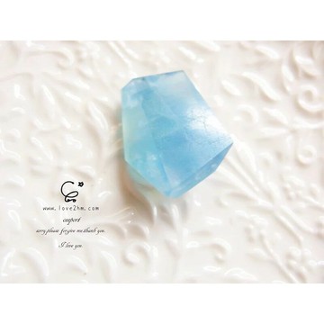 切面海水藍寶隨形 8658/海水藍寶/水晶飾品/ [晶晶工坊-love2hm]