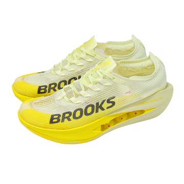 [ACS] Brooks 競速跑鞋 Hyperion Elite 5 男鞋 黃灰 碳板 緩衝 慢跑鞋 1000491D756
