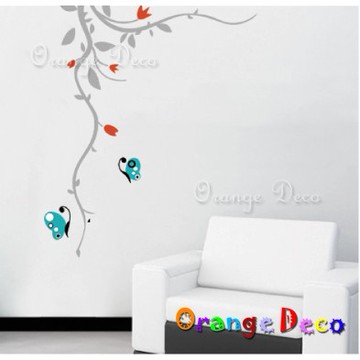 【橘果設計】藍蝶 壁貼 牆貼 壁紙 DIY組合裝飾佈置