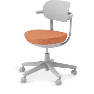 *KOKUYO Pallo 日系質感 人體工學辦公椅 撞色款(PVC椅背)-灰與南瓜橘