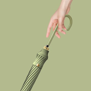 長雨傘 自動雨傘女晴雨兩用加大號加固加厚長柄黑膠森系s太陽傘遮陽防曬【MJ17588】